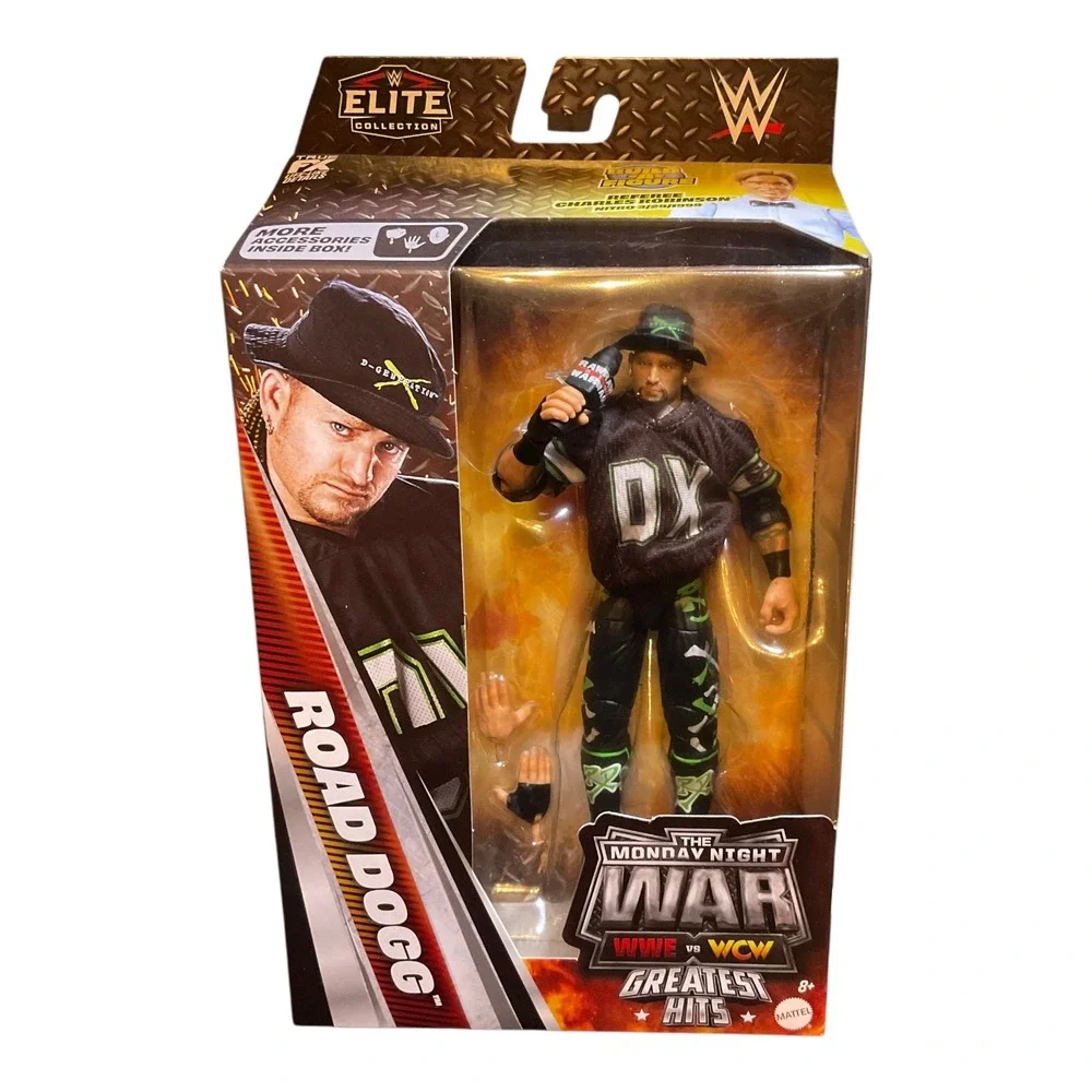 WWE Elite Monday Night War Greatest Hits Road Dogg DX Action Figure BAF In Hand